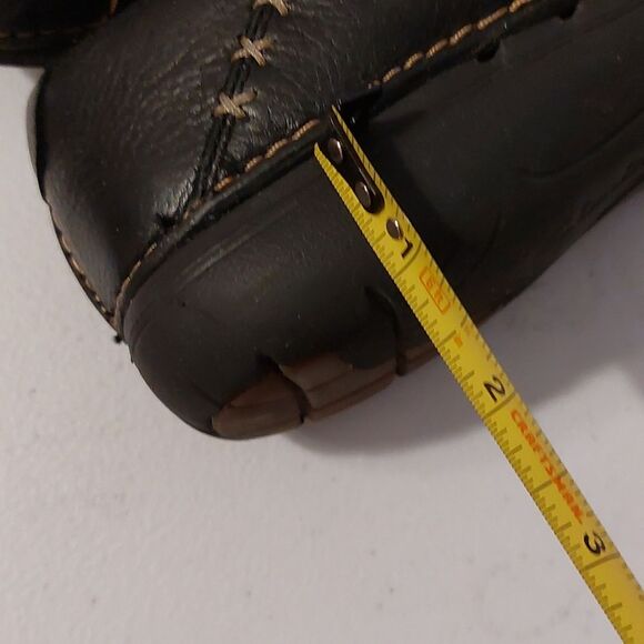 Clark's Unstructured Un.Loop Black Genuine Leather Slip On Shoes Women's Size 5 - Picture 12 of 12